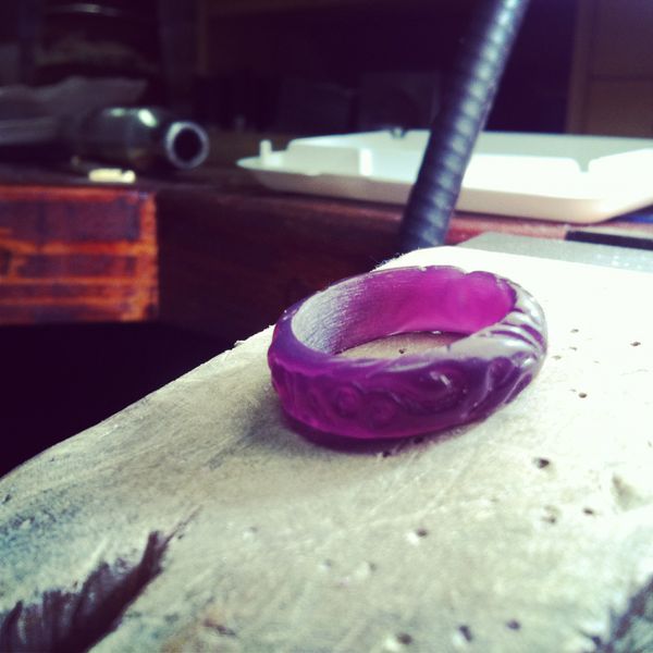Wax carved ring 