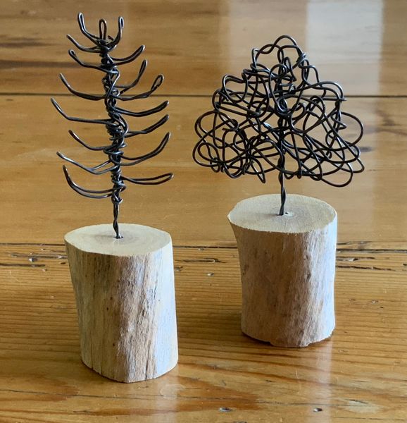 If time allows, we can make tiny wire trees.