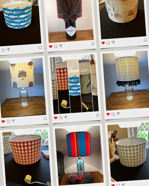 Finished lampshades