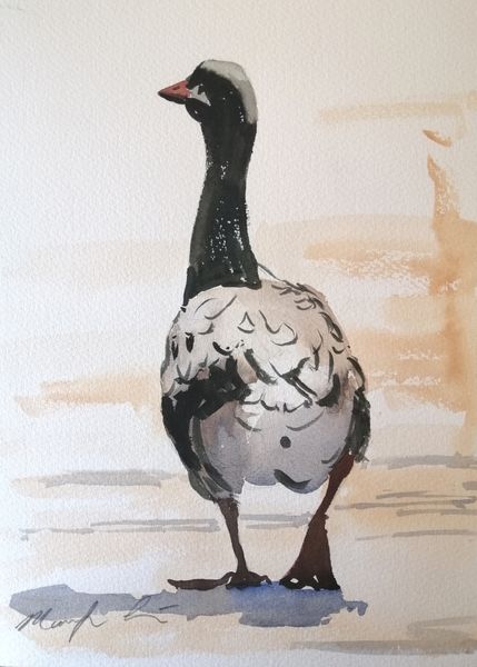 First goose painting