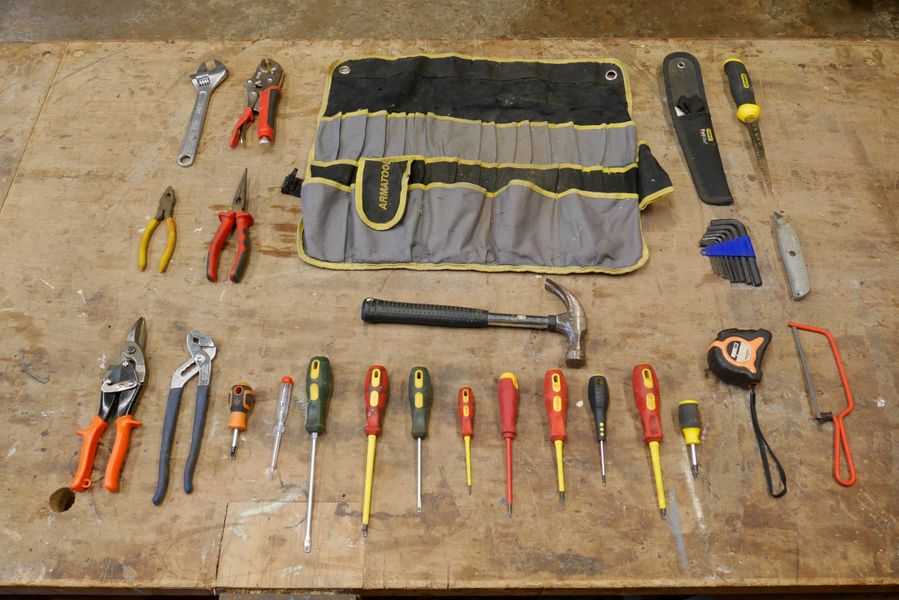 A toolkit that will take care of most small jobs around the home