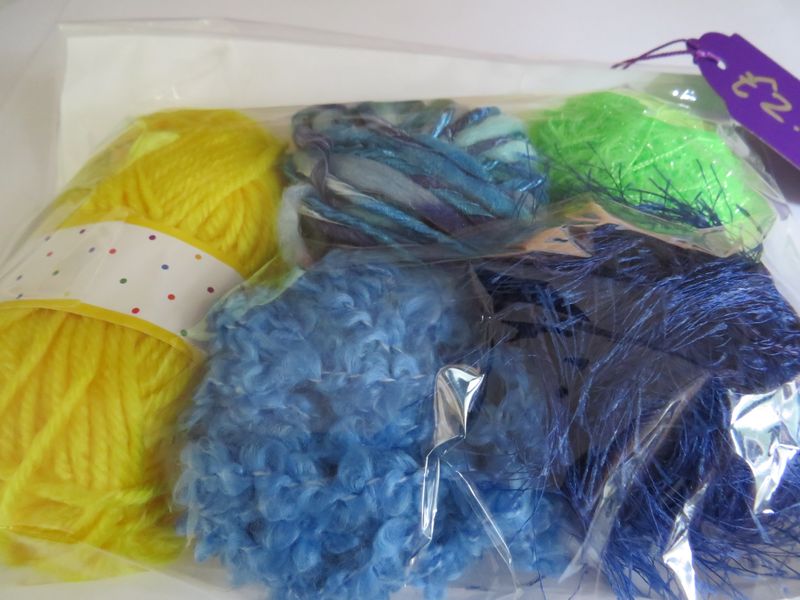 Pot Luck Pack of small re wound balls of wool