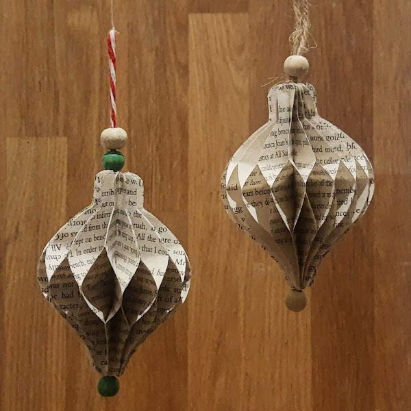 Honeycomb paper baubles