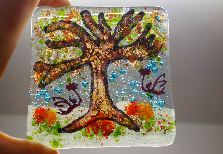 Fused Glass Coasters Class, Leyland