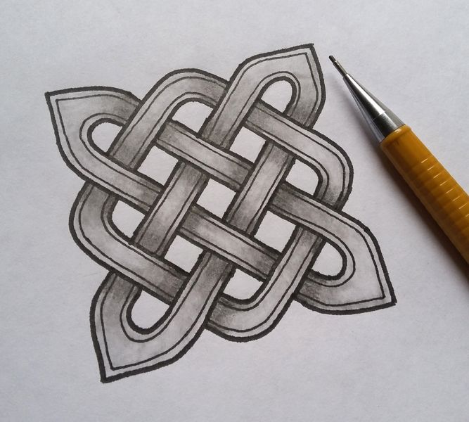 Learn how to draw this Celtic knot