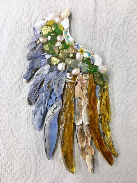 Sarah's Angel wing mosaic