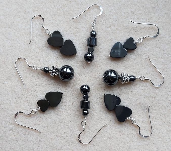 ♥ HEMATITE EARRING COLLECTION ♥