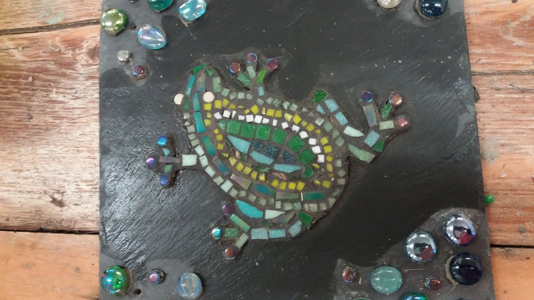 Mosaic frog