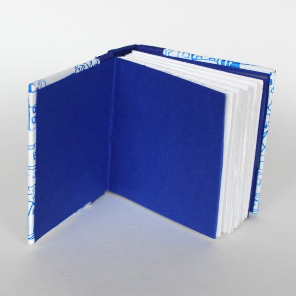 rich blue endpapers