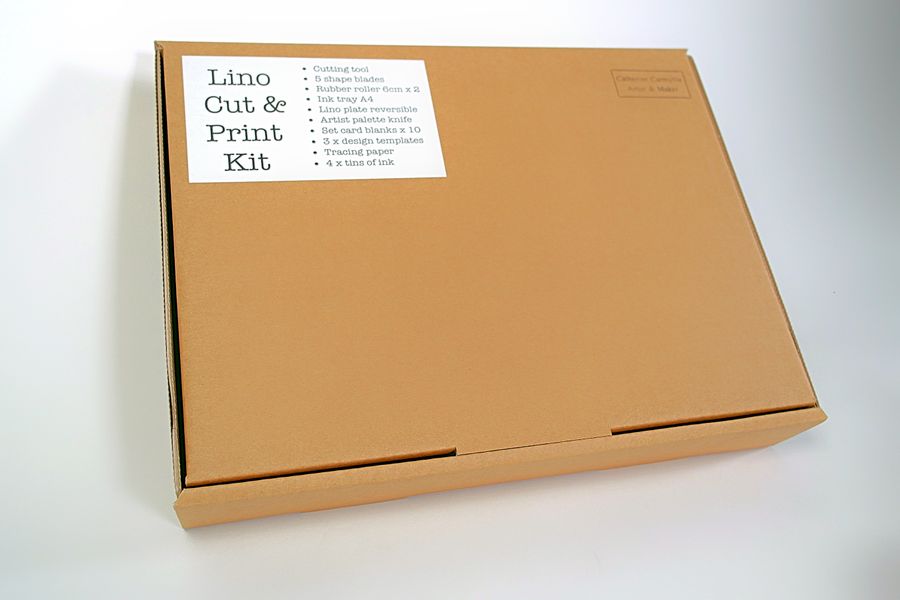 Lino Print Kit - boxed in Kraft box