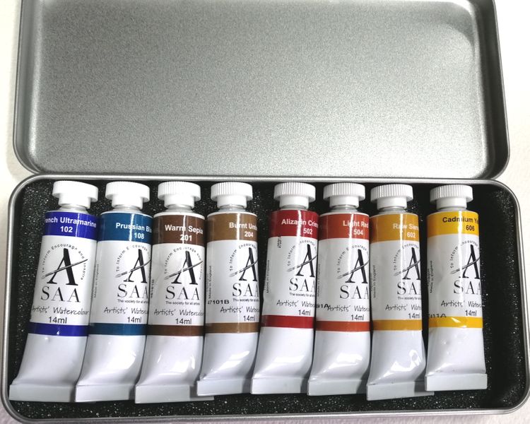 8 x 14ml artist quality tubes of paint