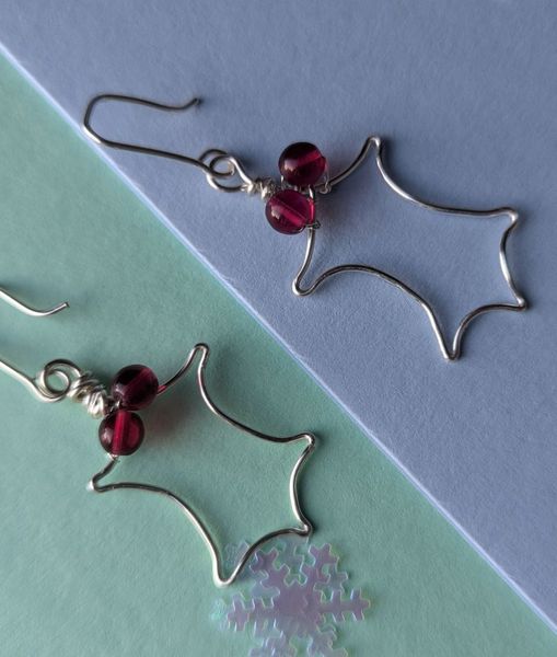 Holly earrings silver