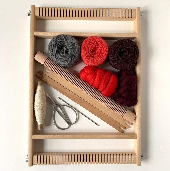 Weaving Loom Kit - Papaya | Burgundy