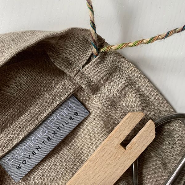 Handmade Natural Linen Tool/Yarn Bag