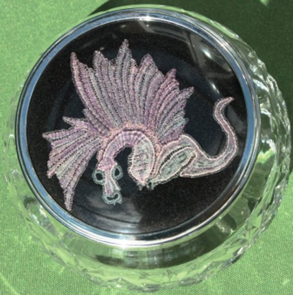 Honiton Lace - Coloured Dragon