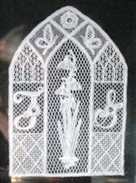Honiton Lace - Stained Glass Window