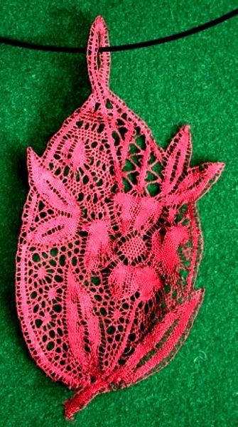 Binche Lace - Flower Motif - Necklace Pendant