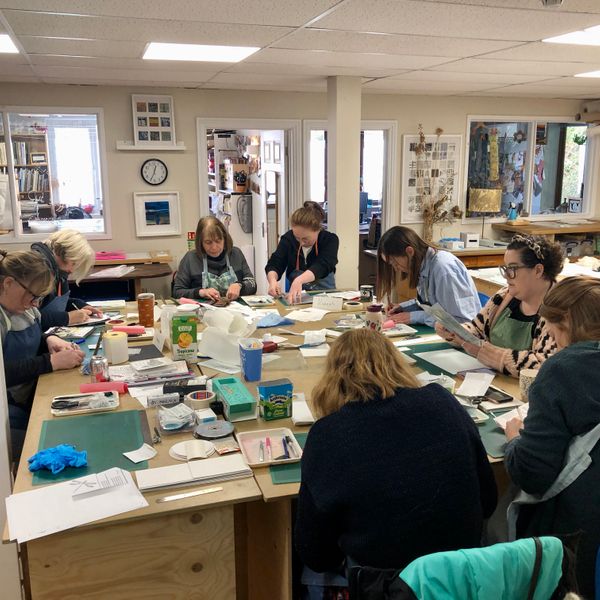 Printmaking using recycled materials with Charlotte Aldis