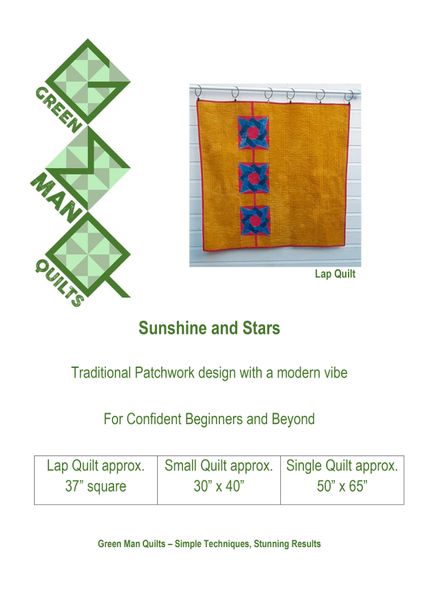 Sunshine and Stars pattern front cover