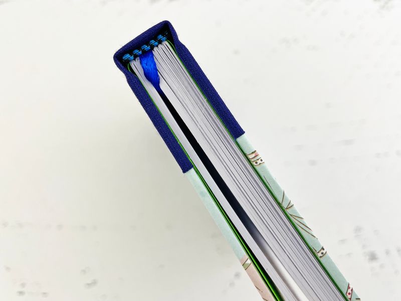Spine of hardcover book