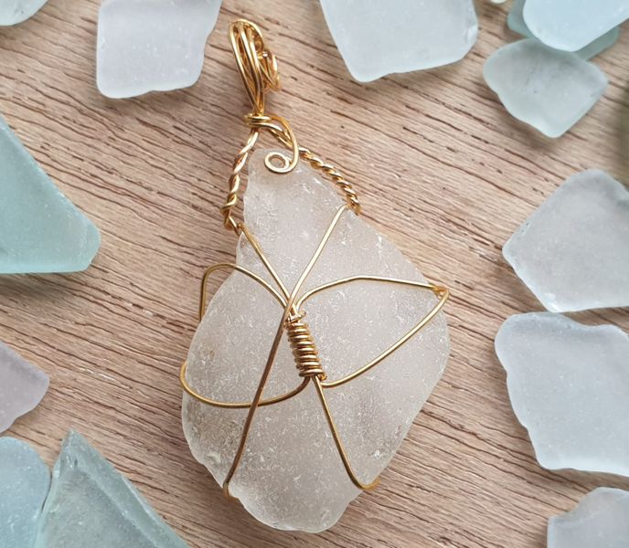 ❤️ Sea Glass Wire Wrapped Example ❤️