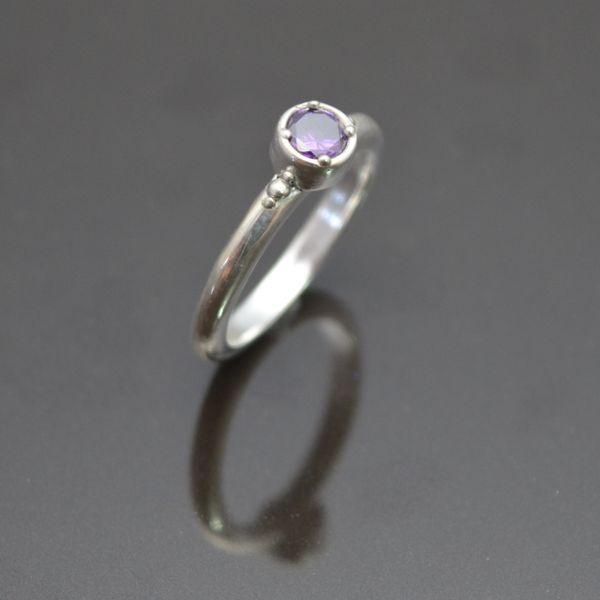 Amethyst Amour Ring by Tracey Spurgin of Craftworx Jewellery Workshops