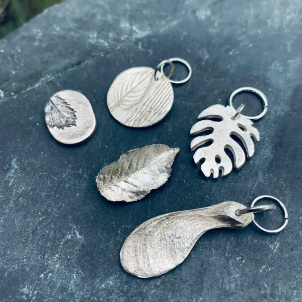 Silver clay charms