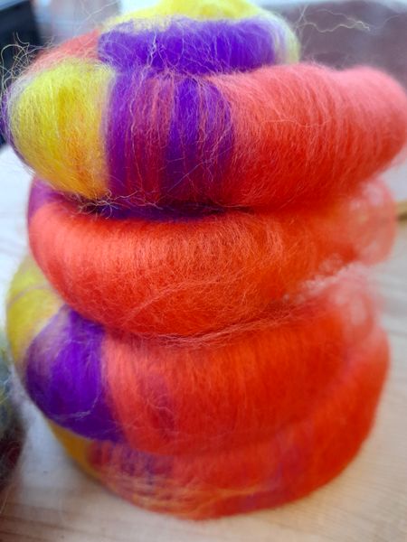 Gorgeous colours to spin