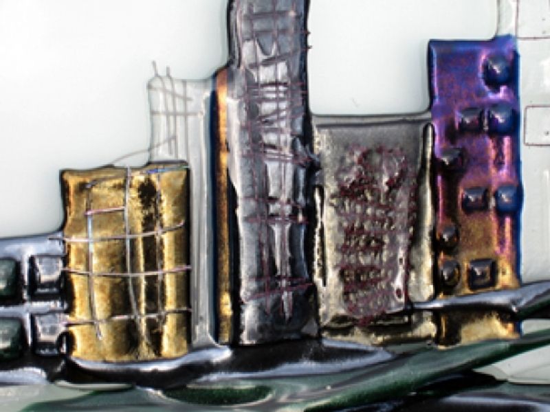 Fused art glass courses in Worthing, Sussex, in a professional studio near Brighton.