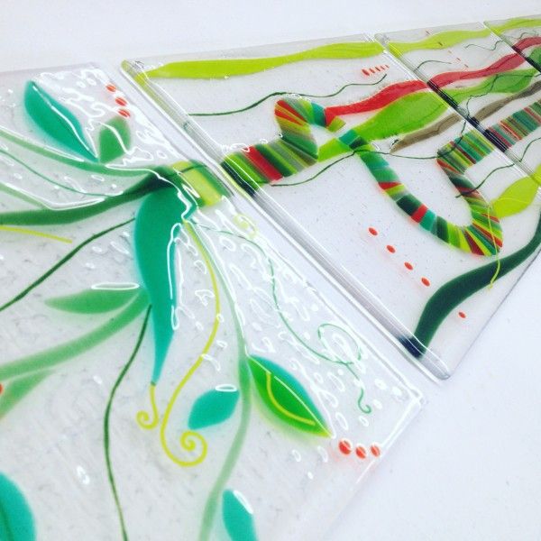 Fused Art Glass studio at The Forge Gallery in Worthing with Siobhan Jones