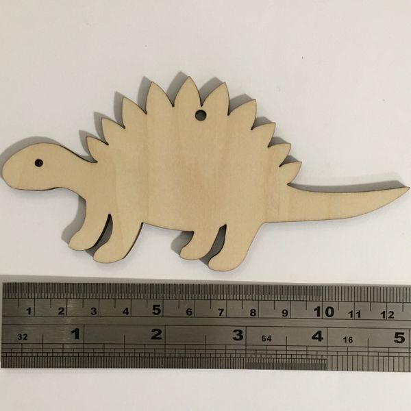 Marbled Woodcut Stegosaurus 