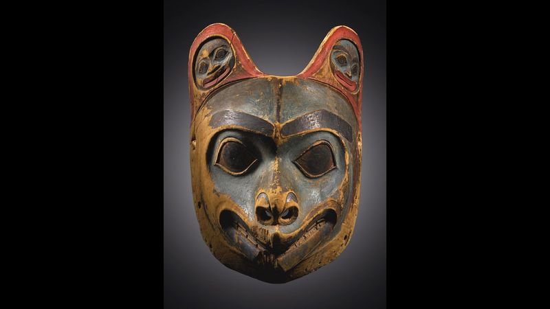 Traditional North Pacific bear mask