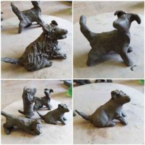 Dog sculpture