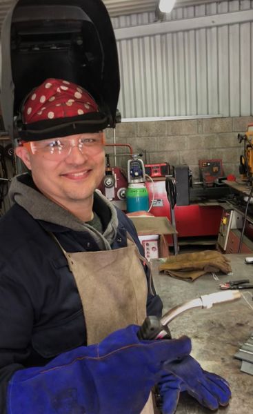 Darren who attended the one day mig welding course for beginners.