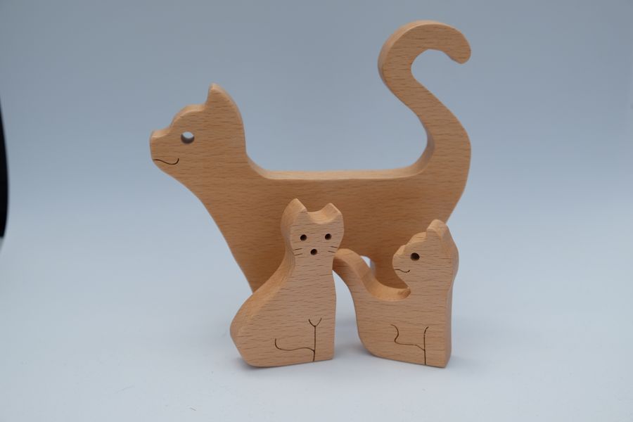 Cat with Kittens individual pieces