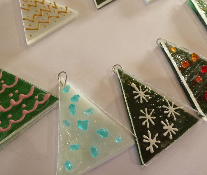 Christmas trees for your Christmas tree - ready to fire in the kiln