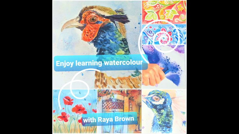 Fun with watercolours interactive online art classes via zoom