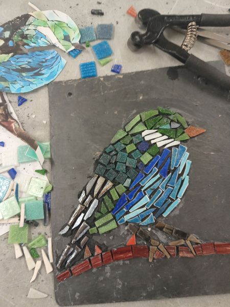 Mosaic bird