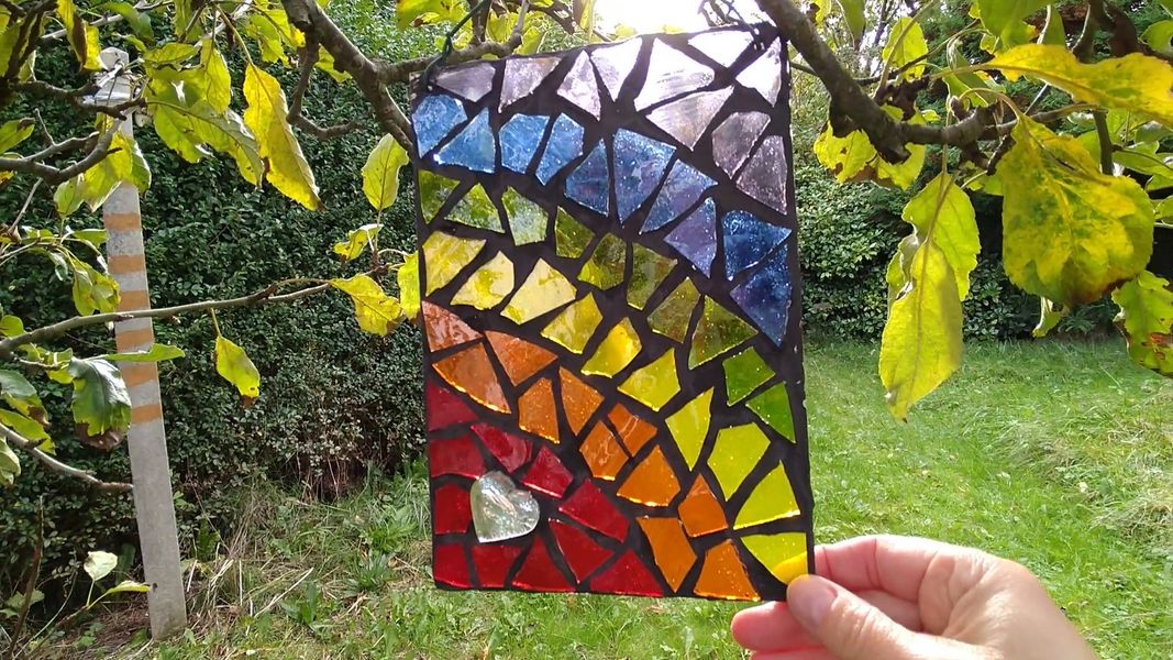 Outdoor mosaic rainbow kit