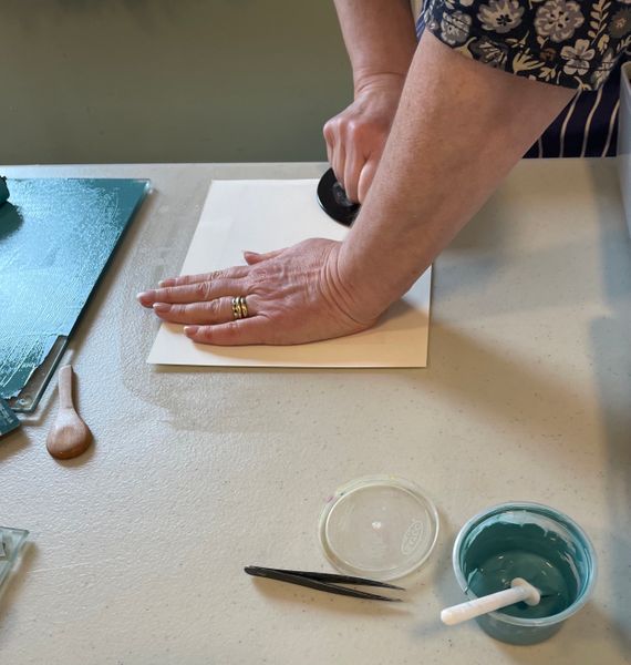 Burnishing by hand