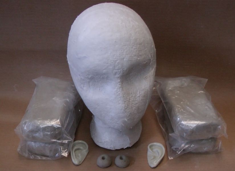 Contents of the Sculpture kit 'Life Size''