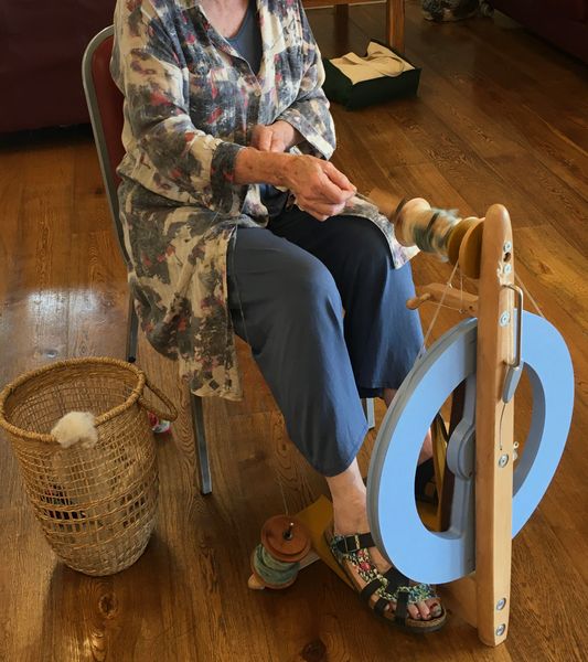 Two foot treadle wheel.