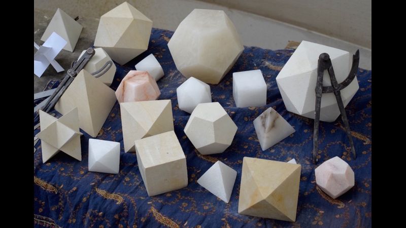Stone Carving the Platonic Solids