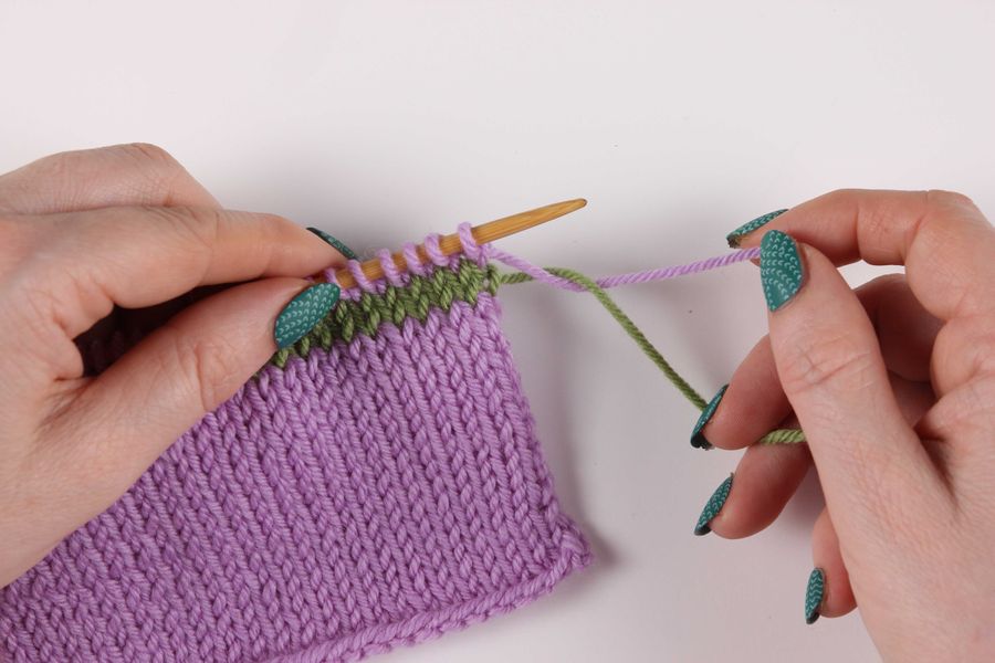 Learning to knit - work at your own pace with support from your personal tutor.