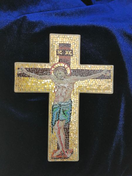 Micromosaic Icon of Christ Crucified