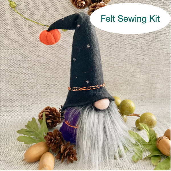 Halloween felt Gnome Sewing Kit
