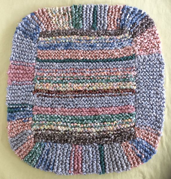 knitted rag rug