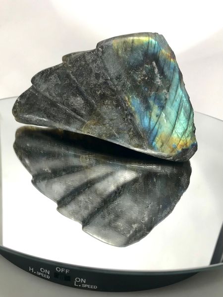 labradorite carving