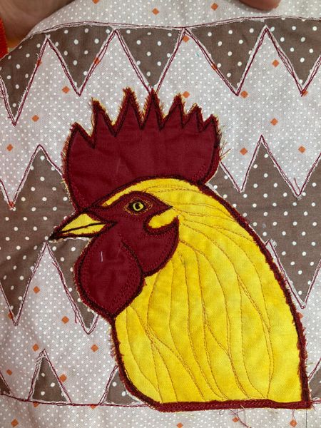 Reverse Applique and Free-motion Machine Embroidery