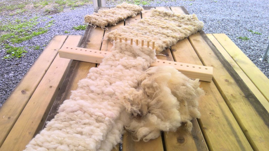 From raw wool to seat pad.